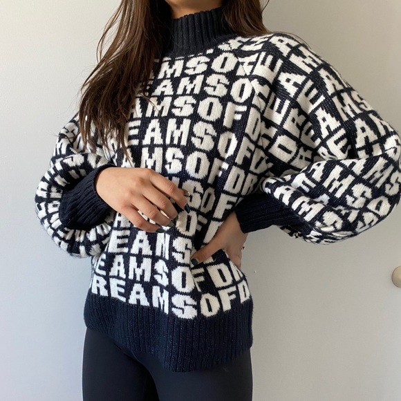 H&M dreams of dreams mock neck sweater - Picture 2 of 3